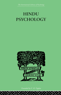 Cover image: Hindu Psychology 1st edition 9780415211109