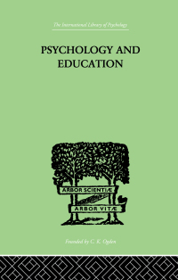 Imagen de portada: Psychology And Education 1st edition 9781138874992