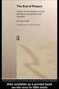 Omslagafbeelding: The End of Finance 1st edition 9781138881013