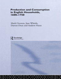 Omslagafbeelding: Production and Consumption in English Households 1600-1750 1st edition 9780415651073