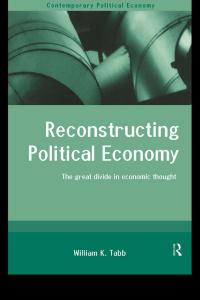 Cover image: Reconstructing Political Economy 1st edition 9780415207638