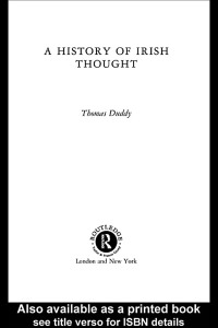 Titelbild: A History of Irish Thought 1st edition 9780415206921