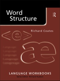 Cover image: Word Structure 1st edition 9780415206310