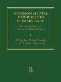 Imagen de portada: Common Mental Disorders in Primary Care 1st edition 9780415205726