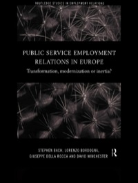 Imagen de portada: Public Service Employment Relations in Europe 1st edition 9780415203432