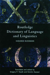 Cover image: Routledge Dictionary of Language and Linguistics 1st edition 9780415022255
