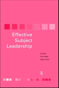 صورة الغلاف: Effective Subject Leadership 1st edition 9780415203036