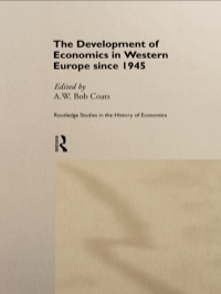 Titelbild: The Development of Economics in Western Europe Since 1945 1st edition 9781138866249