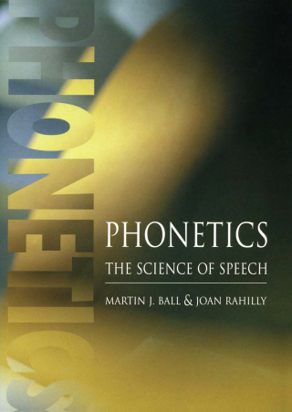 Cover image: Phonetics 1st edition 9780340700105