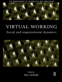 Cover image: Virtual Working 1st edition 9780415200882