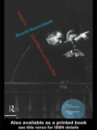 Titelbild: Brecht Sourcebook 1st edition 9780415200431
