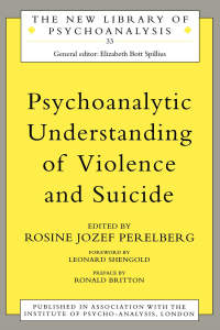 Imagen de portada: Psychoanalytic Understanding of Violence and Suicide 1st edition 9780415199315