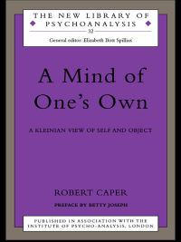 Cover image: A Mind of One's Own 1st edition 9780415199117