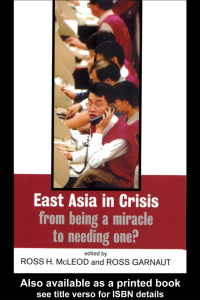 Cover image: East Asia in Crisis 1st edition 9780415198318