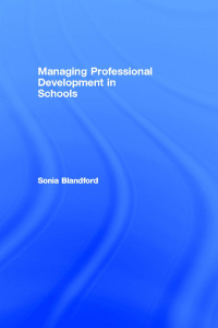 Cover image: Managing Professional Development in Schools 1st edition 9780415197595