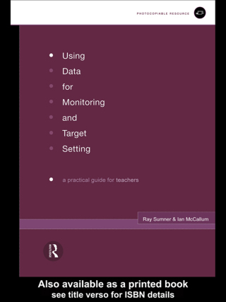 صورة الغلاف: Using Data for Monitoring and Target Setting 1st edition 9780415196864