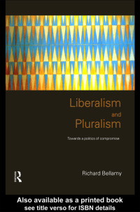 Cover image: Liberalism and Pluralism 1st edition 9780415196611