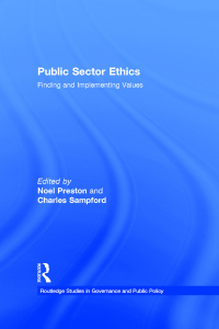 Cover image: Public Sector Ethics 1st edition 9781138864115
