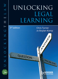 Cover image: Unlocking Legal Learning 3rd edition 9780415721851