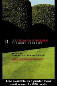 Cover image: Standard English 1st edition 9780415191630