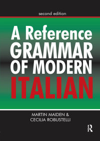 Cover image: A Reference Grammar of Modern Italian 2nd edition 9780340913390