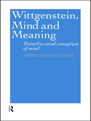 Titelbild: Wittgenstein, Mind and Meaning 1st edition 9780415189088