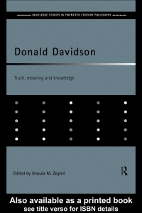 Imagen de portada: Donald Davidson 1st edition 9780415647281