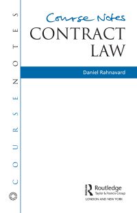 Imagen de portada: Course Notes: Contract Law 1st edition 9781138135901