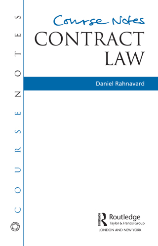 Cover image: BRICKFIELD: Course Notes: Contract Law 1st edition 9781138135901
