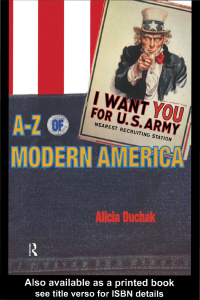 Cover image: An A-Z of Modern America 1st edition 9780415187565