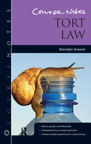 Cover image: Course Notes: Tort Law 1st edition 9781138173507