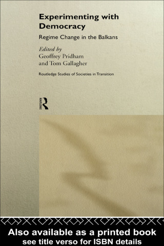 Cover image: Experimenting With Democracy 1st edition 9780415187268