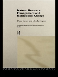 Imagen de portada: Natural Resource Management and Institutional Change 1st edition 9780415186049