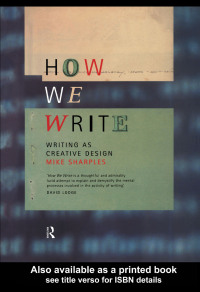 Cover image: How We Write 1st edition 9780415185868