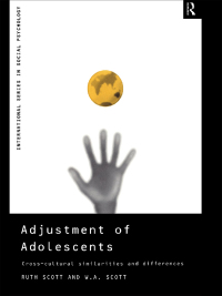 Cover image: Adjustment of Adolescents 1st edition 9780415185325