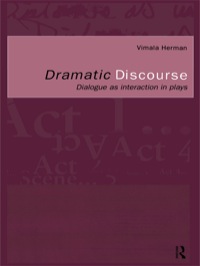 Cover image: Dramatic Discourse 1st edition 9780415184519
