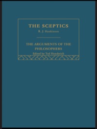 Imagen de portada: Sceptics-Arg Philosophers 1st edition 9780415510608