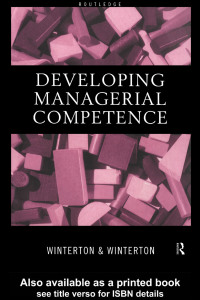 Omslagafbeelding: Developing Managerial Competence 1st edition 9780415183468