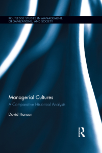 表紙画像: Managerial Cultures 1st edition 9780415899031