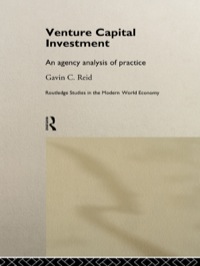 صورة الغلاف: Venture Capital Investment 1st edition 9780415179690