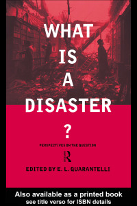 Imagen de portada: What is a Disaster? 1st edition 9780415178990