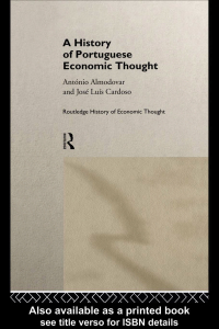 صورة الغلاف: A History of Portuguese Economic Thought 1st edition 9781138866225