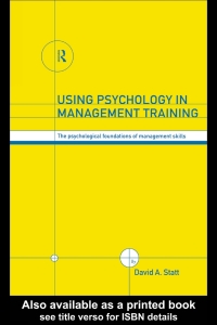 Cover image: Using Psychology in Management Training 1st edition 9780415178631