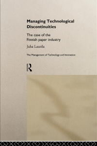 Cover image: Managing Technological Discontinuities 1st edition 9780415178532