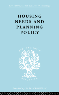 Imagen de portada: Housing Needs and Planning Policy 1st edition 9780415177177