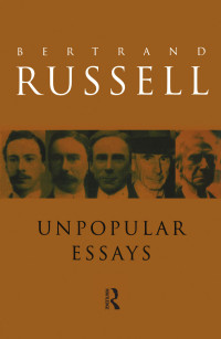 Cover image: Unpopular Essays 2nd edition 9780415138758