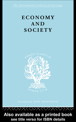 Omslagafbeelding: Economy and Society 1st edition 9780415605151