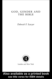 صورة الغلاف: God, Gender and the Bible 1st edition 9780415174848