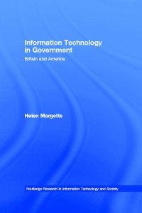 صورة الغلاف: Information Technology in Government 1st edition 9780415174824