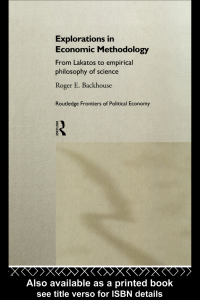 Imagen de portada: Explorations in Economic Methodology 1st edition 9780415459235